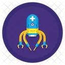 Medizinischer Nanobot Symbol