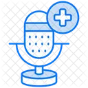 Medizinischer Podcast  Symbol