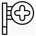 Medizinisches Kreuzsymbol Krankenhaus Medizinische Symbol