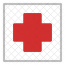 Medizinisches rotes kreuz  Icon