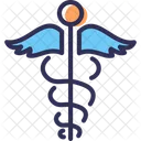 Medizinisches Symbol Caduceus Medizinisches Zeichen Symbol