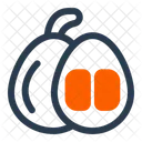 Medlar Fruit Brown Icon