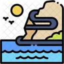 Meer Kuste Strasse Symbol
