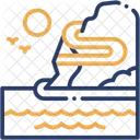 Meer Kuste Strasse Symbol