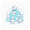 Business Meeting Merger Icon