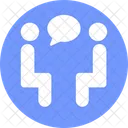 Meeting Collaboration Chitchat Icon