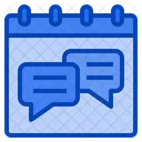 Meeting Discussion Conference Chat Event Calendar Date Icon