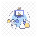 Remote Connection Meeting Icon