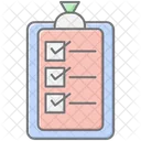 Meeting Checklist Lineal Color Icon Icon