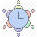 Meeting Efficiency Lineal Color Icon Icon