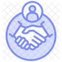 Meeting Etiquette Duotone Line Icon Icon