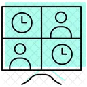 Meeting Follow Up Color Shadow Thinline Icon Icon