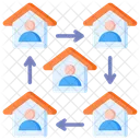 Meeting People Connection Icon