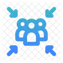 Arrow People Simple Icon