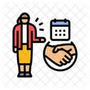 Meeting Scheduling Administrative Icon