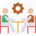 Business Meeting Meeting Discuss Topic Icon