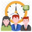 Meeting Time Working Time Work Hours Icon