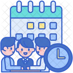 Meeting Time And Date  Icon