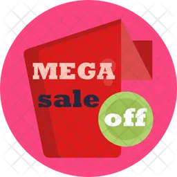 Mega sale Tag  Icon
