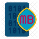 Megabyte Binary Code Coding Icon