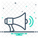 Megafone Com Ondas Sonoras Megafone Som Ícone