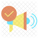 Iapproved Ads Tick Mark Megaphone Marketing Icon