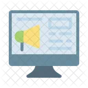 Megaphone Marketing Monitor Icon