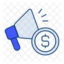 Megaphone Dollar  Icône