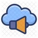 Mégaphone nuage  Icône