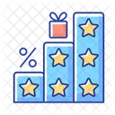 Mehr Belohnungen Mehr Punkte Level Symbol