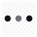 Mehr Horizontal Anpassen Einstellungen Symbol