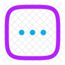 Mehr Horizontales Quadrat Symbol