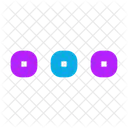 Mehr Horizontales Quadrat Symbol