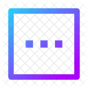 Mehr Horizontales Quadrat Symbol