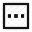 Mehr-horizontales-quadrat--  Symbol