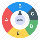 Kreisdiagramm Kreisdiagramm Modernes Diagramm Symbol