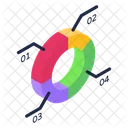 Mehrstufiges Kreisdiagramm  Symbol