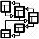 Mehrwertig Datenbanken Mehrdimensional Symbol