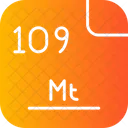 Meitnerium Periodic Table Atom Icon