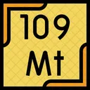 Meitnerium Periodic Table Chemistry Icon