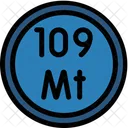 Meitnerium Periodic Table Chemistry Icon