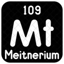 Meitnerium Chemistry Periodic Table Icon