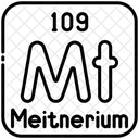 Meitnerium Chemistry Periodic Table Icon