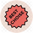 Mejor Eleccion Etiqueta Icono
