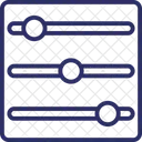 Melangeur De Volume Egaliseur Audio Preferences Musicales Icône