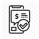 Nachricht Genehmigt Zahlung Symbol