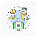 Meldung von Mitarbeiterverletzungen  Icon