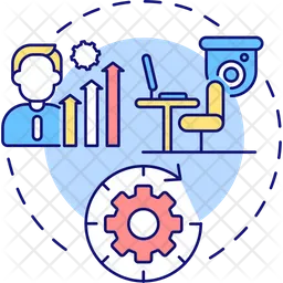 Melhorar a produtividade  Ícone