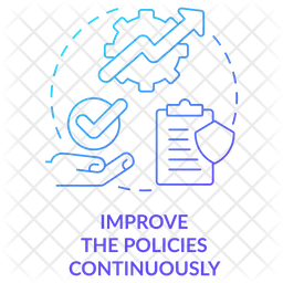 Melhorar continuamente as políticas de atendimento ao cliente  Ícone