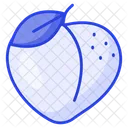 Melocoton Comida Fruta Icon